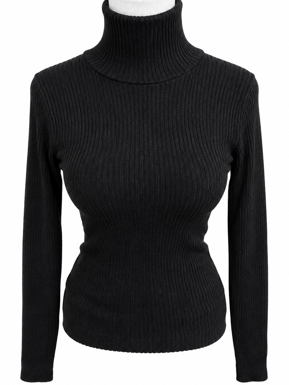 Brandy Melville Black Ribbed Turtleneck Sweater